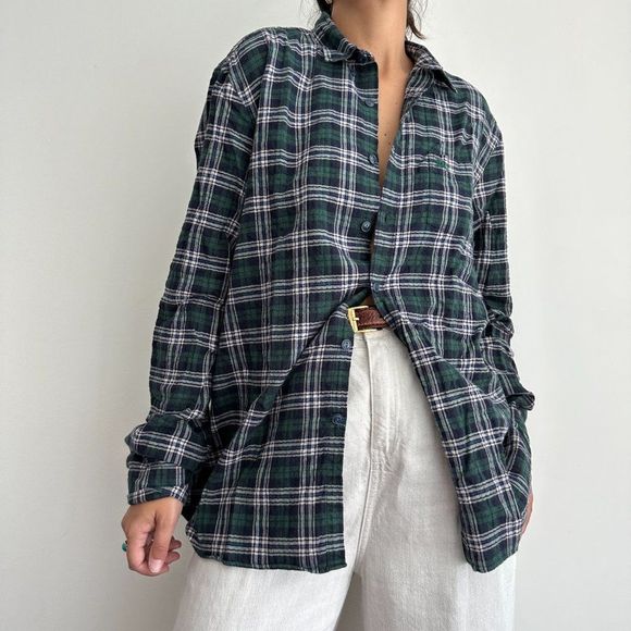 Burberry Brit plaid flannel button down shirt - Picture 4 of 9